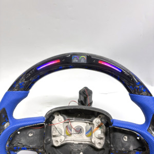 Volant en fibre de carbone forgée pour <span class=keywords><strong>Dodge</strong></span> Charger Challenger Hellcat Charger Durango SRT <span class=keywords><strong>RT</strong></span> GT, accessoires de voiture - Product Image 4
