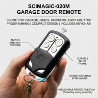 SMG-020M Compatible avec une variété de télécommandes à code roulant, ainsi que toutes les télécommandes à code fixe et à code d'apprentissage 433MHZ