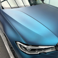 Film de protection de voiture en vinyle brillant anti-rayures, auto-réparateur, résistant aux UV, CARKOO - Film de protection de voiture en PVC métallisé bleu nuit changeant de couleur