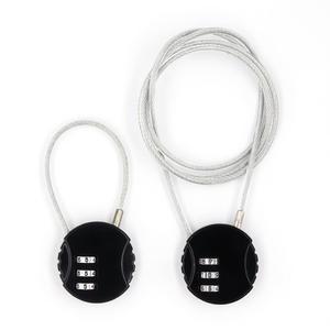 Candado de Cable de viaje de 3 dígitos, candado de combinación de alambre de acero <span class=keywords><strong>Circular</strong></span>, duradero, para equipaje de gimnasio, mochila, casco de bicicleta, candado para maletero - Product Image 5