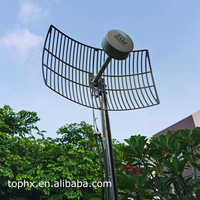 Antenne parabolique extérieure à gain élevé WiFi V9 30dBi avec câble coaxial RG58 SMA pour routeur, répéteur, systèmes de vidéosurveillance sans fil