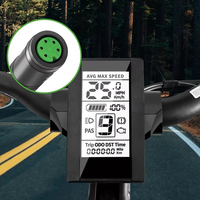 Écran LCD Bafang 800S 24V/36V/48V pour vélo électrique, compteur de vitesse étanche pour kit moteur BAFANG Mid/Hub