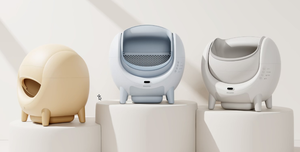 Nouvelle arrivée : Bac à litière pour chat RG Open automatique à <span class=keywords><strong>double</strong></span> capteur de sécurité, nettoyage électrique anti-éclaboussures, grand espace, PP ABS, auto-nettoyant - Product Image 6