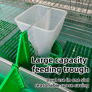 Automatic New 16 Position Breeding <strong>Rabbit</strong> <strong>House</strong> Female <strong>Rabbit</strong> Cage with Attached Nest Box Hot Dip Galvanized - Product Image 2