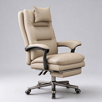 Chaise de bureau ergonomique classique pivotante avec base réglable en hauteur, cadre métallique, dossier ouvert - Pour usage domestique/bureau