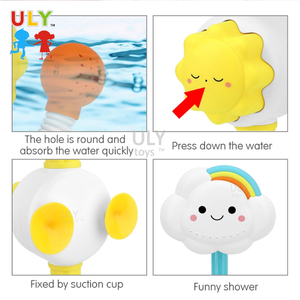 <span class=keywords><strong>Jouet</strong></span> de <span class=keywords><strong>bain</strong></span> rotatif en forme de nuage pour enfants Conception de ventouse Pulvérisateur d'eau de douche en plastique pour bébés <span class=keywords><strong>Jouet</strong></span> de <span class=keywords><strong>bain</strong></span> pour bébé - Product Image 5