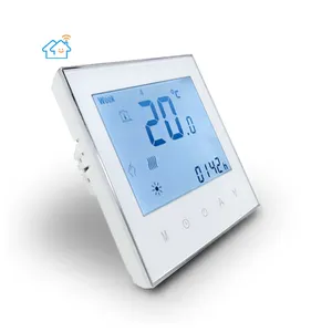 Dokunmatik Lcd ekran ekran sıcaklık kontrol cihazı için yerden ısıtma termostatı