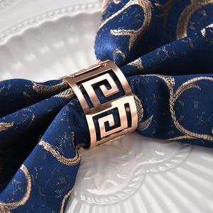 Anillos de Servilleta Redondos de Metal Dorado para Bodas, Varios Colores, Baratos, al por Mayor, Personalizados, en Existencia - Product Image 3