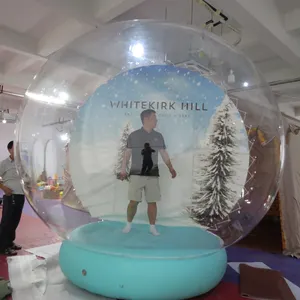 अनुकूलित घटना आउटडोर inflatable बर्फ ग्लोब्स बिक्री पर मानव आकार बर्फ ग्लोब बिक्री पर