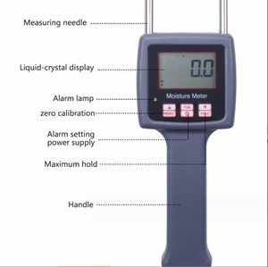 LD100H taşınabilir pratik tahıl saman yem saman nem ölçer monitör testi kepek nem analiz dijital ahşap nem - Product Image 5