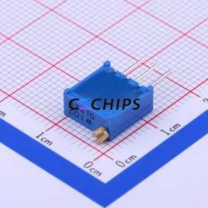 3296W-1-102LF Adjustable Resistor / <b>Potentiometer</b> SIP-3P,9.5x4.8mm Resistor 1kOhm 10% 500mW 100ppm/ - Product Image 2