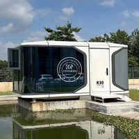 6.5m Camping Capsule Portable Préfabriqué Maison Modulaire Préfabriqué Espace Capsule Maison Resort Hôtel Espace Capsule