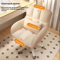 Chaise de maquillage confortable pour femme avec structure en acier inoxydable et matériau en nylon - Chaise pivotante durable pour la maison et le bureau