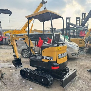 SANY SY18U Mini Crawler Excavator 1.2 Ton Hydraulic <b>Micro</b> Digger With Digging Bucket 0.12m³ Capacity - Product Image 2