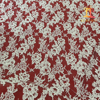 Nouvelle Arrivée Tissu en Dentelle Française en Nylon Chimique Écologique pour Broderie de Vêtements Largeur 150cm Maison