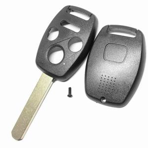 Với Logo <span class=keywords><strong>2</strong></span>/3/4 Nút Vỏ Bọc Chìa Khóa Xe Hơi Vỏ Bọc Fob Từ Xa Cho H-onda Civic Insight Ridgeline 2003 2008 2009 - Product Image 3