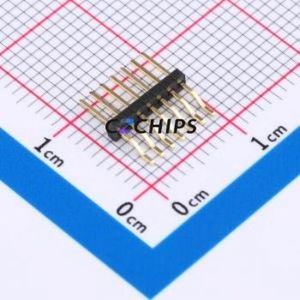 X1311WRS-07J-C40D42 Pin Header SMD,P=1.27mm,Horizontal Mount Connector ( Pin Structure: 1x7P )( Pitch: 1.27mm )( Row Spacing: - Product Image 1