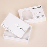 Boîte Coulissante Imprimée en Gros, Emballage Écologique en Papier avec Fenêtre PVC pour Faux Ongles et Cadeaux