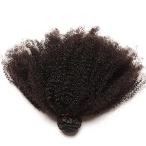 Goede Prijs Menselijk Haar Weave Bundels 4b 4c Afro Kinky Krullend Haar Uitbreiding Voor Zwarte Vrouwen