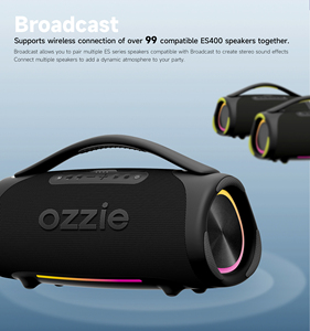 Enceinte <span class=keywords><strong>Bluetooth</strong></span> Ozzie ES400 Max 160W, enceinte portable BOOMBOX 4, son stéréo étanche IPX7 avec basses profondes - Product Image 2