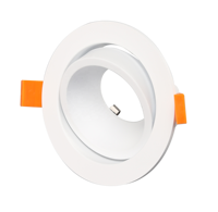Led impermeable led luz llevó la luz del punto de lam gu10 cubierta anillo de montaje para downlight