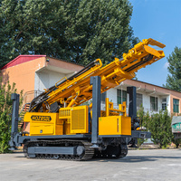 Machine de Forage Portable Hydraulique sur Chenilles pour Puits d'Eau 800m, Sondeuse de Puits d'Eau 300m à Moteur Diesel