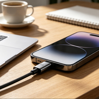 Cable de Datos Tipo-C a Tipo-C de Alta Calidad, 1m 2m, 100W 5A PD 3.1, Carga Rápida, Trenzado de Nailon, USB-C, Logotipo Personalizable, para Cámara IOS