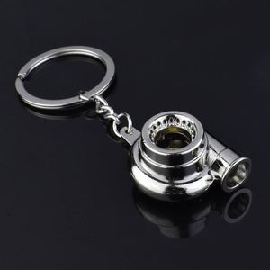 Llavero Metálico Creativo con Forma de Secador de Pelo y Turbo para Coche, Regalo Novedoso - Product Image 1