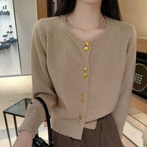 الخريف والشتاء جديد جودة عالية أزياء Lacework قصيرة المرأة محبوك بالجملة البلوزات سترة - Product Image 4