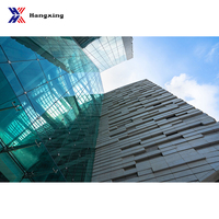 Sistema de Fachada Exterior Moderno y Eficiente Energéticamente para Edificios de Gran Altura con Muro Cortina de Vidrio Templado Unificado AS/NZS Cocina Exterior