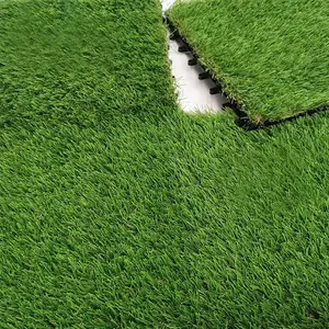 Hochwertiger Außen teppich Kunstrasen fliesen Terrasse grünes Gras Rasen ineinandergreifen der aufgehängter Boden Kunstrasen