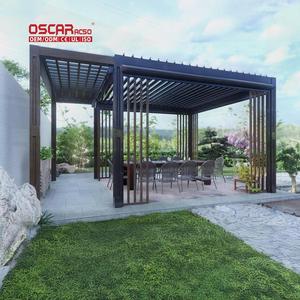 Abri <span class=keywords><strong>de</strong></span> jardin en aluminium imperméable populaire pour l'extérieur avec panneaux <span class=keywords><strong>de</strong></span> verre coulissants pour la cour, le balcon, la pergola - Product Image 1