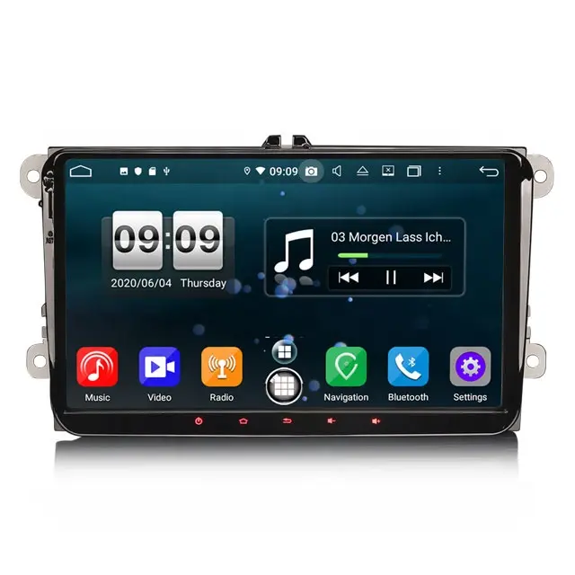 Автомобильный DVD-плеер PX5 DSP Android 10,0 Erisin ES8791V CarPlay & Auto GPS 4G DAB + для VW Golf Polo Eos Seat Skoda