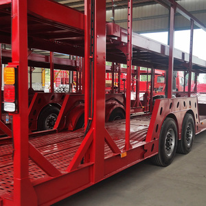 Remorques TRUCKPILLAR 3 essieux pour transport de voitures, à prix bas et haute qualité, avec rails latéraux amovibles, personnalisables, flexibles, charge utile maximale de 15 tonnes - Product Image 1