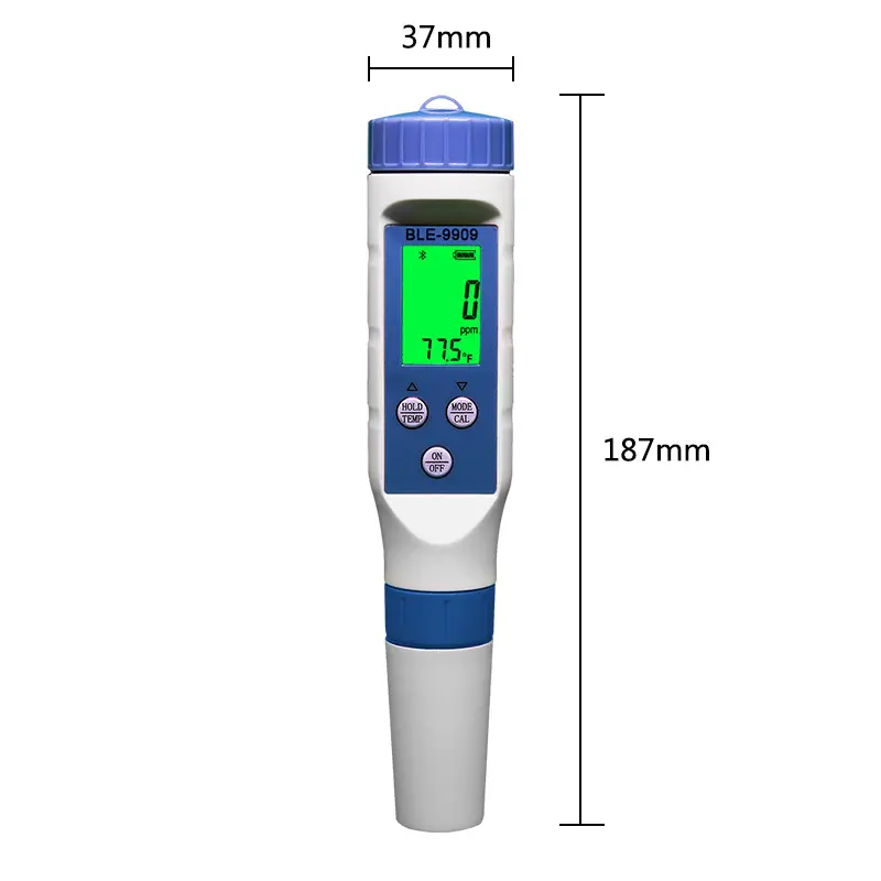 5 in 1 TDS+pH+EC+SALT+TEMP test meter ph meter ec water quality test pen Water Test Meter with backlight