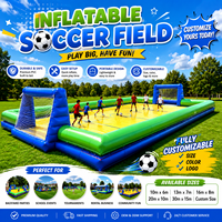 Jeu gonflable d'extérieur pour terrain de football, savon à l'eau, terrain de football avec rebondissements, ballon Zorb