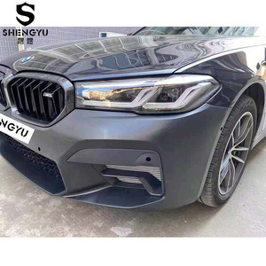 Los parachoques de coche incluyen guardabarros de rejilla de falda lateral de tubo de escape de labio trasero para <span class=keywords><strong>BMW</strong></span> 5 Series G30 G38 <span class=keywords><strong>2021</strong></span> + actualización a estilo M5 - Product Image 4