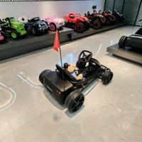 Voiture électrique à batterie pour enfants, kart à quatre roues en plastique EVA, pour les 3-8 ans, unisexe, capacité de drift, jouet de terrain de jeu pour adultes