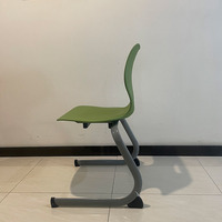 Chaise de laboratoire scolaire en PP, tabouret pour étudiants à 2 pieds, design robuste, tabouret de laboratoire empilable, chaise scolaire
