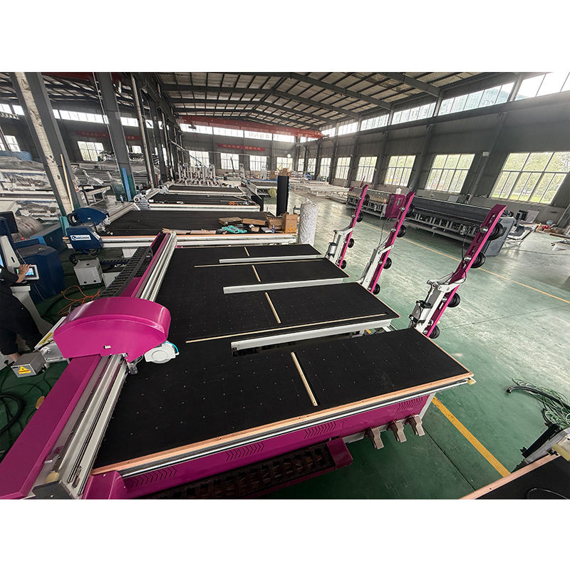 Multi Function Automatic Glass Cutting Machine 3 in 1 Glass Loading ...