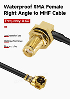 Cable Pigtail SMA Hembra RA a UFL RG1.13 Impermeable, Cable de Conexión RF de Grado Industrial para CPE 4G/5G, Repetidor y AP para Exteriores