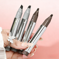 Crayon à sourcils multi-pointes waterproof personnalisé pour des traits naturels et effet poil à poil, idéal pour les sourcils clairsemés