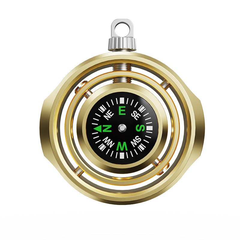 Compass palm gyro-or-anglais boîte d'emballage