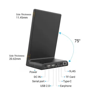แท็บเล็ตพีซีระบบสัมผัสแบบ Capacitive ขนาด 10.1 นิ้ว รุ่นใหม่ รูปทรงตัว L ระบบปฏิบัติการ Android 11  ซีพียู Quad Octa Core รองรับ GSM 3G 4G หน่วยความจำ 32GB Wi-Fi RJ45 NFC สำหรับธุรกิจแบบ Kiosk POS - Product Image 5