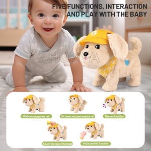 Zhorya Kids Pretend Play Toys Animales de peluche Soft Electronic Rc <span class=keywords><strong>Dog</strong></span> Pet Toy Plush Pet con música - Product Image 2