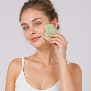 Tabla de Masaje, Jadeíta Natural Blanca, Masajeador Corporal para el Hogar, Set de Meridianos Faciales, Venta al por Mayor y Transfronteriza, Más Vendido - Product Image 1