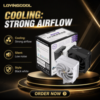 Dissipateur de chaleur pour processeur de bureau LOVINGCOOL, style Zero Light, roulement hydraulique, garantie de la marque, en stock, expédition directe, support d'échantillons, OEM