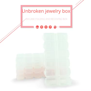 Estuche de almacenamiento de <span class=keywords><strong>uñas</strong></span> desmontable 12 frascos decoración de <span class=keywords><strong>uñas</strong></span> caja de diamantes de imitación para herramienta de contenedor - Product Image 5