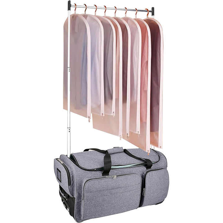 Dance Bag Rolling Garment Bag Hang Clothes Garment Bag for Dance Competition Closet Garment Rack