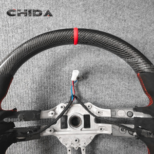 Volante Deportivo de Fibra de Carbono Compatible con <span class=keywords><strong>Mercedes</strong></span> <span class=keywords><strong>Benz</strong></span> W205 W212 CLA W117 W222 S550 GLA X156 GLC63 G500, Piezas Automotrices - Product Image 6